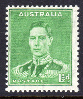 AUSTRALIA - 1941 KGVI 1½d GREEN STAMP FINE MNH ** SG 183 - Nuevos