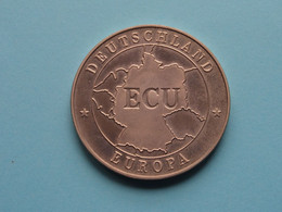 1992 > ECU DEUTSCHLAND - EUROPA Einigkeit / Recht / Freiheit ( For Grade, Please See Photo ) ! - Elongated Coins