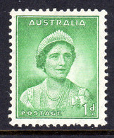 AUSTRALIA - 1937 QUEEN MOTHER 1d GREEN STAMP MOUNTED MINT * SG 165 - Nuevos