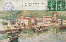 CPA Les Grands Moulins De Corbeil  - Au Verso Commande GRANDS MOULINS DE CORBEIL - Corbeil Essonnes