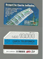 127 Golden - Scopri La Carta Infinita Da L. 10.000 30-06-94 Pkappa - Tipo B - Öff. Diverse TK