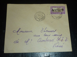 LETTRE DE NOUVELLE CALEDONIE ET DEPENDANCES N°150 SURCHARGE " AVION " 1931 De NOUMEA Pour KONE...- ENVELOPPE PLI (DOC-F) - Brieven En Documenten