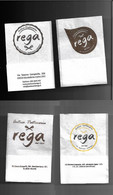 Tovagliolini Da Caffè - Lotto 4 Pezzi Antica Pasticceria Rega - Company Logo Napkins