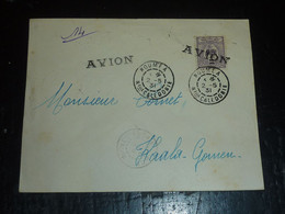 LETTRE DE NOUVELLE CALEDONIE ET DEPENDANCES N°127 SURCHARGE " AVION " 1931 De NOUMEA à KAALA-GOMEN - ENVELOPPE (DOC-F) - Cartas & Documentos