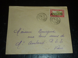 LETTRE DE NOUVELLE CALEDONIE ET DEPENDANCES N°148 SURCHARGE " AVION " 1931 De NOUMEA à KONE - ENVELOPPE (DOC-F) - Storia Postale