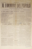 Settimanale - Il Corriere Del Popolo N. 508 - 1924 Elezioni Politiche In Liguria - Altri