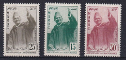 Maroc N°374/376 - Neufs ** Sans Charnière - TB - Marokko (1956-...)