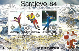 North Korea 1983 - Mi BL 150B - YT BF 34M Ou 1753 ( Sarajevo Olympic Games ) - Winter 1984: Sarajevo