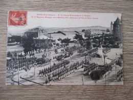 ALGERIE SAIDA COLONEL BRULARD DECORE LE DRAPEAU DEFILE MILITAIRES - Saïda