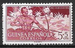 Spanish Guinea 1954. Scott #B29 (MH) Hunter - Guinea Española