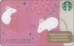 China Starbucks Card Zodiac Horoskop Year Of The Rat - Gift Cards