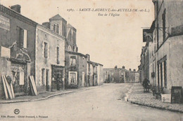 St-LAURENT-des-AUTELS. - Rue De L'Eglise. Carte RARE - Andere & Zonder Classificatie