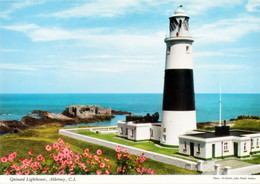 Alderney- Quesnard Lighthouse (spelt Quinard On Postcard) C1970-  (2J88)-John Hinde) -ile Aurigny - Alderney