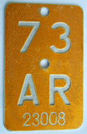 Velonummer Mofanummer Appenzell Ausserrhoden AR 73 - Number Plates