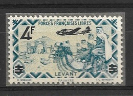 LEVANTE 1943 MNH FRANCE-LIBRE Surcharged - Unused Stamps