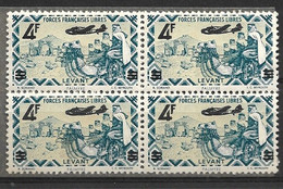 LEVANTE 1943 MNH FRANCE-LIBRE Surcharged - Unused Stamps