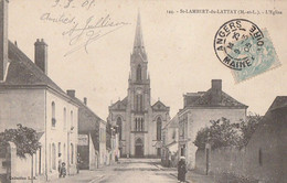 St-LAMBERT-du-LATTAY. - L'Eglise. Carte Pas Courante - Autres & Non Classés