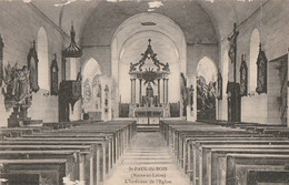 St-PAUL-du-BOIS. -  Intérieur De L'Eglise. Carte Pas Courante - Autres & Non Classés