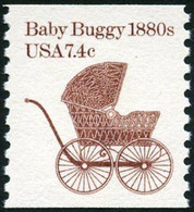 1984 Transportation Coil 7.4 Cents Baby Buggy, Mint Never Hinged - Nuevos