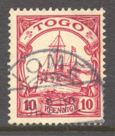 German Colonies Togo, Deutsche Kolonien Togo, 1900, 10 Pf., Used, Gestempelt, Michel 9 - Colonia: Togo