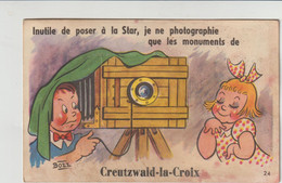 Creutzwald-la-Croix - Carte à Système Huit Vues   (F.5455) - Creutzwald