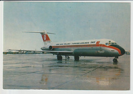 Vintage Pc Turkish Airlines Douglas Dc-9 Aircraft - 1919-1938: Entre Guerres