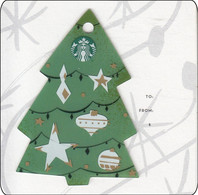 S- Korea Starbucks Card Christmas Tree Mini 2017 - 2017-6141 - Gift Cards