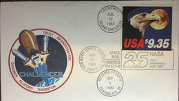 United States USA 1983 NASA Challenger Kennedy Space Center Cover - 1981-1990