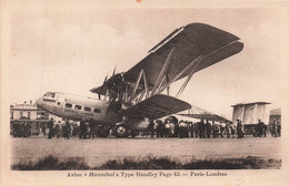 CPA Avion Hannibal Type Handley - Paris Londres - Sonstige & Ohne Zuordnung