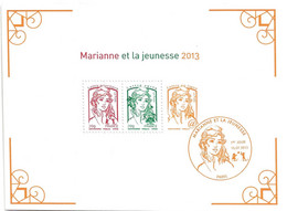 BF N° 133 - MARIANNE DE LA JEUNESSE 2013 , Sous Blister (vendu à La Faciale) - Bloques Souvenir