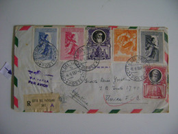 VATICAN - ENVELOPE SENT TO ARGENTINA IN 1957 IN THE STATE - Storia Postale