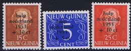 Nederlands Nieuw Guinea 1953, Surcharge "Watersnood", Ongestempeld MH/* - Nuova Guinea Olandese