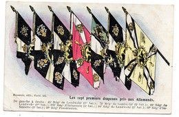 Guerre 14-18 ---Les Sept Premiers Drapeaux Pris Aux Allemands..........à Saisir - Guerra 1914-18