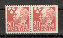 Sweden - MNH PAIR, 50th Ann. Death Alfred Nobel - Mi.No, 325D - 1946. - Unused Stamps