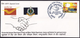 India 2018 Special Cover, Partnership Between Department Of Posts And Motor Vehicle Department JAMMU & KASHMIR (**) Inde - Cartas