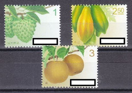 China Taiwan 2018 Definitive Stamp — Fruits (Reprint) 3v MNH - Blokken & Velletjes