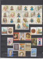 64 TIMBRES VATICAN OBLITERES & NEUFS** + SANS GOMME DE 1997 à 2012  Cote : 128,05 € - Gebruikt