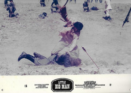 Grande PHOTO Plastifiée - Publicité Film LITTLE BIG MAN - Dustin HOFFMAN - Extraordinaires Aventures D'un Visage Pâle - - Cinema Advertisement