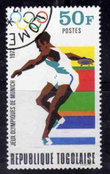 TOGO REPUBLIQUE TOGOLAISE 1972 OLYMPIC GAMES MUNICH DISCUS 50fr OBLITERE' USED USATO - Togo (1960-...)