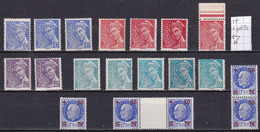 FR7094B - FRANCE – 1941-42 – VARIETIES - Y&T # 546→552 MNH - Unused Stamps