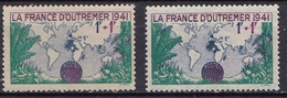 FR7087 - FRANCE – 1941 – COLONIAL EMPIRE - Y&T # 503(x2) MNH - Unused Stamps