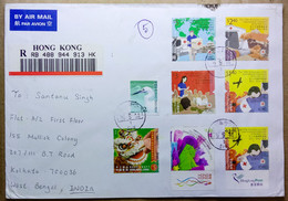 HONG KONG TO INDIA 2014 COMMERCIAL USED COVER, RED CROSS, MEDICAL, HEALTH - Zonder Classificatie