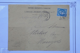 BF4 FRANCE BELLE  LETTRE PRIVEE 1871 ANGOULEME A MARVEJOLS  ++ CERES BORDEAUX  ++ +AFFRANCH. INTERESSANT - 1870 Bordeaux Printing