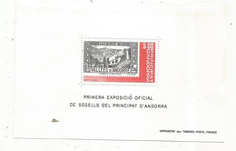 Primera Exposicio Oficial De Segells Del Principat D'ANDORRA , Chapelle De MERITXELL ,neuf, 2 Scans - Unused Stamps