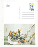 Sur Carte Postale , Neuf , ENTIER POSTAL , Sports ,voile,course Autour Du Monde, 2 Scans - Overprinter Postcards (before 1995)