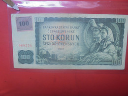 TCHEQUIE 100 KORUN 1993/1961 (Old Date) Circuler (L.12) - República Checa