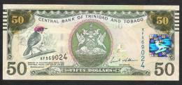 TRINIDAD AND TOBAGO  P50 50 DOLLARS  ND (2012) Prefix AF  UNC. - Trindad & Tobago