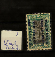 Ruanda - Urundi  Ocb Nr:  30B - V * MH  (zie Scan) Lézard Rechts Onder - Unused Stamps