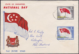 SINGAPORE - NEW ZEALAND NATIONAL DAY FDC - Singapur (1959-...)