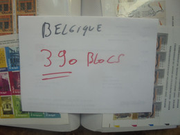 390 BLOCS BELGIQUE TRES GROSSE VALEURE NOMINALE !!! Dont Quelques N/B Et NON-ADOPTES (3676) 1 KILO 300 - Verzamelingen
